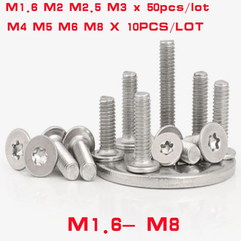 10 Viti Torx In Acciaio Inox M5x25mm - Testa Tonda, Filettatura Completa, Per Fai Da Te E Falegnameria