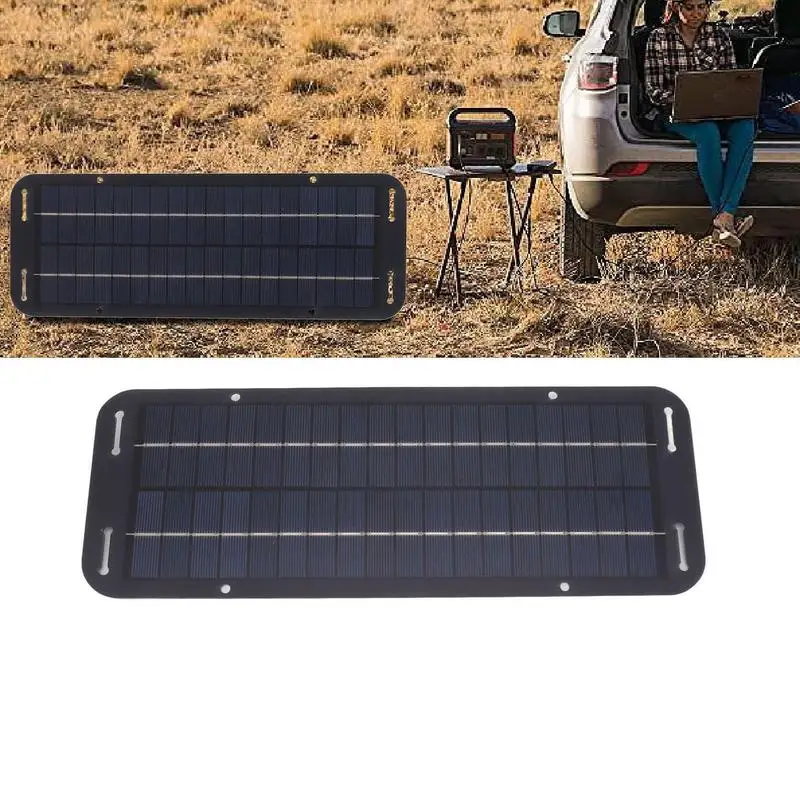 

12V Solar Panel Kit IP65 Waterproof Solar Trickle Charger Portable Solar Powered Charger Kit With 4 Suction Cups High Efficiency