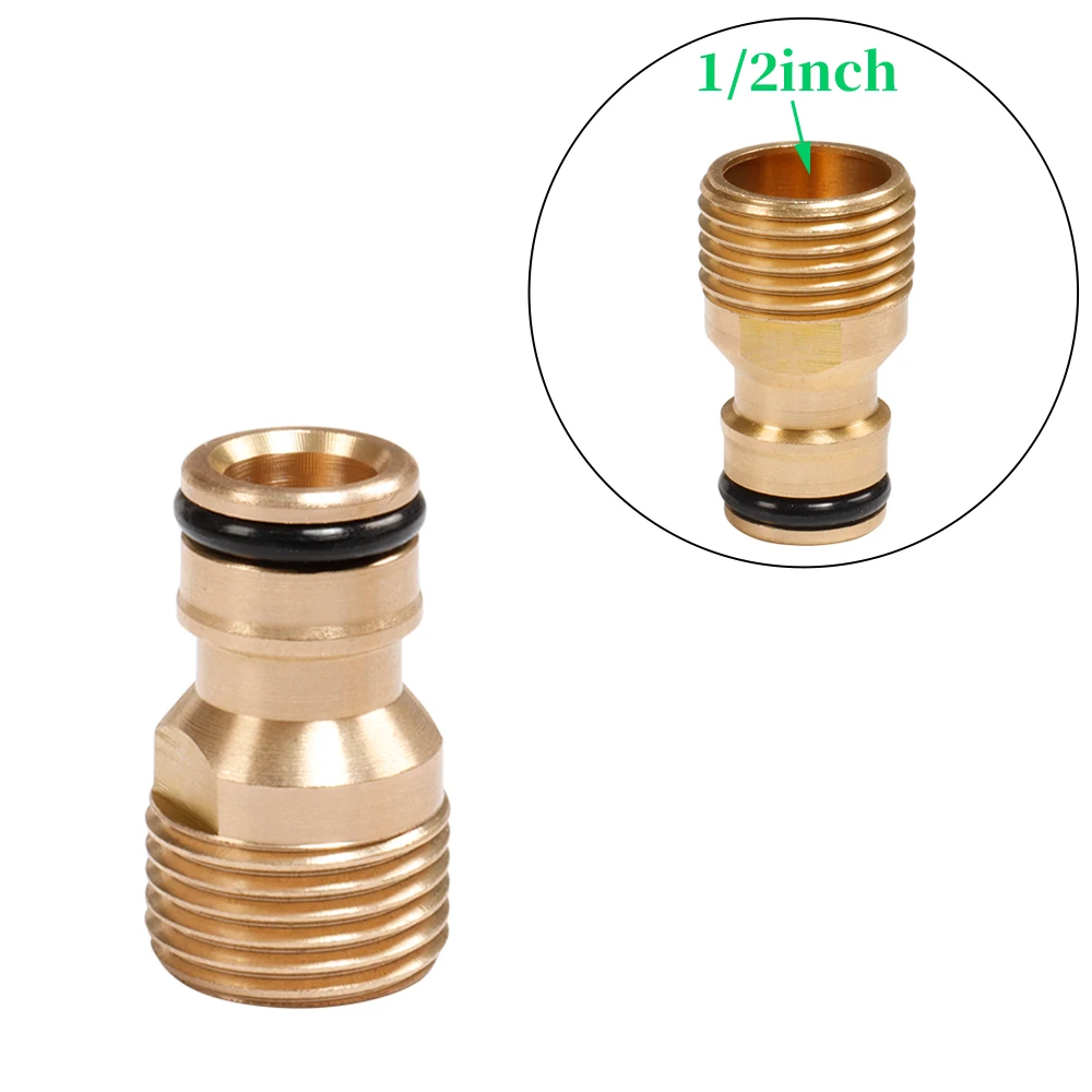 Gartenschlauch Schnellverbinder Messing - 2in1 Adapter Für 1/2 Und 3/4 Zoll