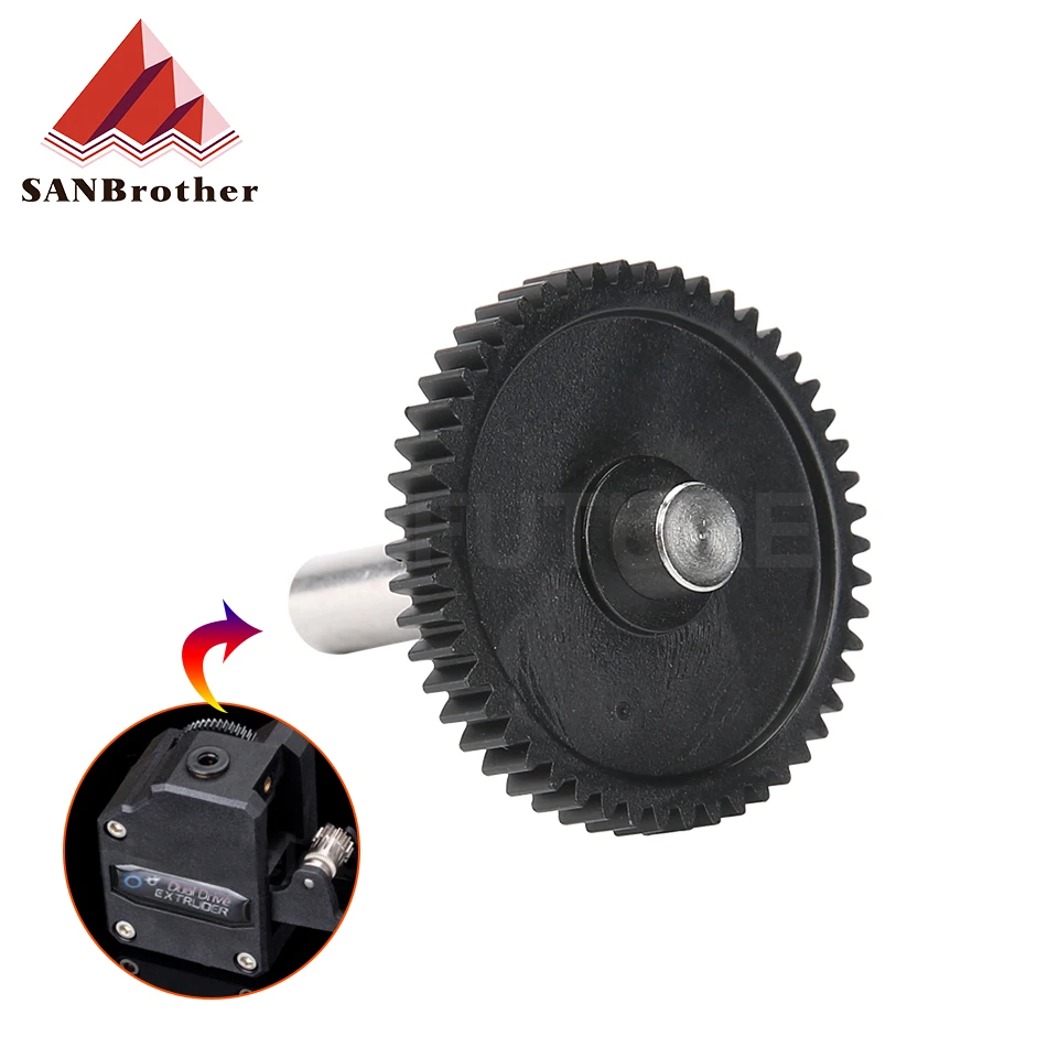 DDB EXTRUDER SHAFT ASSEMBLY GEAR Single and Dualdirect extruders Including setscrew for primary 1.75/5.0 drivgear c trianglelab ddb extruder shaft assembly gear single and rnc nano coating drivegear for ddb extruder diy drivgear extruder