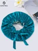 Birdtree 16.5Momme 100%Mulberry Silk Bonnet Cap Night Bow Knot Round Cap Ladies Hair Care Cap Stretchy Band Hair Wrap A41220QM 1