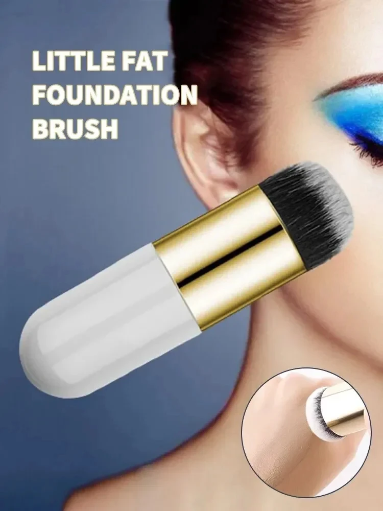 Description Picture 4 of item1Pc Large Brush With Small Fat Pier Foundation Head Make Up Brush BB Cream Mushroom Brush No Powder No Mark Foundation Makeup