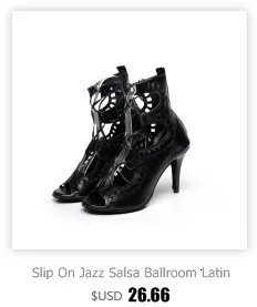 Discounts Sale Jazz Salsa Ballroom Latin Dance Shoes High Heel For Dancing Women Training Ladies Black Flock 1022 Summer Boots