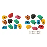 10x Rock Climbing Holds Rock Wall Climbing Kit Rock Wall Grips for Tree Climbing Outdoor Climbing Tree House Course Training 1