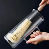 Kitchen Cleaning Brush L-shaped Coffee Tea Glass Cup Baby Bottle Brush Hangable Wooden Handle Cleaner dish brush Cup cleaner 3