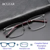 BCLEAR Retro Fashion Titanium Eyelasses Men Brand Design Square Eyewear Japanese High-end Quality Myopia RX Optical Glasses Hot