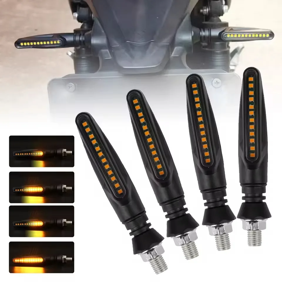 Waterproof ABS Motorcycle Turn Signal Light 12V Flashing Indicator