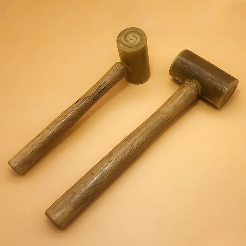 GoodBufferingCapacityCowhideMalletforLeatherBeefTendonHammer