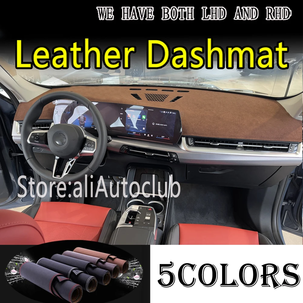 

PU Leather Dashmat Suede Dashboard Cover Pad Dash Mat Carpet Car Styling Accessories Auto For BMW U10 U11 X1 IX1 2023 2024