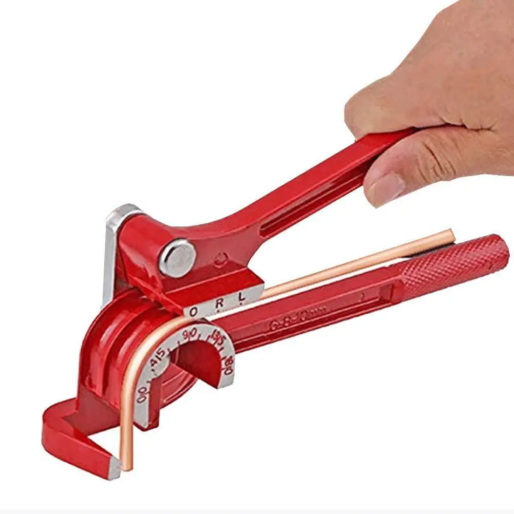 

Трубогибочный пресс 3 в 1, комбинированные плоскогубцы 180 градусов для 1/4-3/8 дюйма/6-10 мм, медная труба, рычаг типа, ручной инструмент для охлаждения