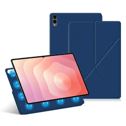 Premium Magnetic Case for Large 14.6'' Tablets - Smart Protective Cover (Dark Blue)