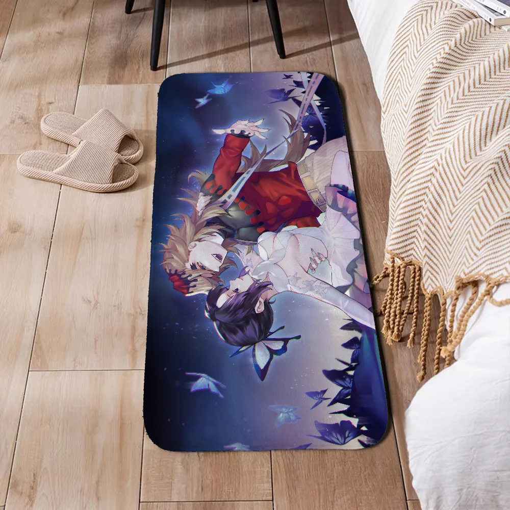 D-Demon Slayer Game Bedroom Carpet for Kitchen Aesthetic Room Decoration Bath Mat House Entrance Mat Home Customized Floor Mats 5