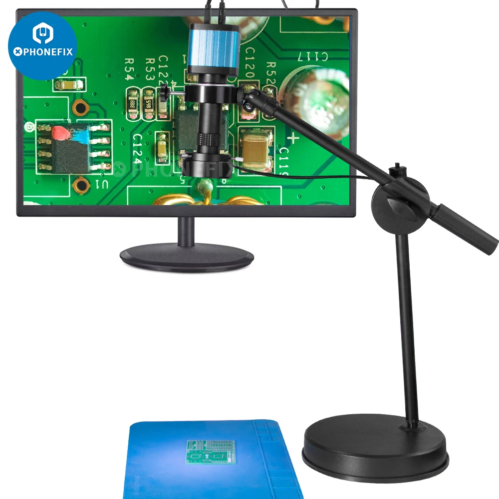 Soporte De Aleación De Aluminio DOGBOO Para Microscopio Digital - Ajustable, Para Tubos De 32-34 Mm, Altura 155 Mm