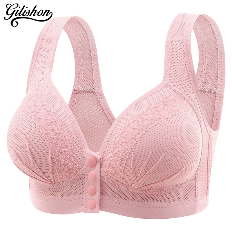 New Front Closure Bra Soft Cotton Lingerie Thin Section Women Underwear Comfortable No Steel Ring Brassiere Tank Top Bralette