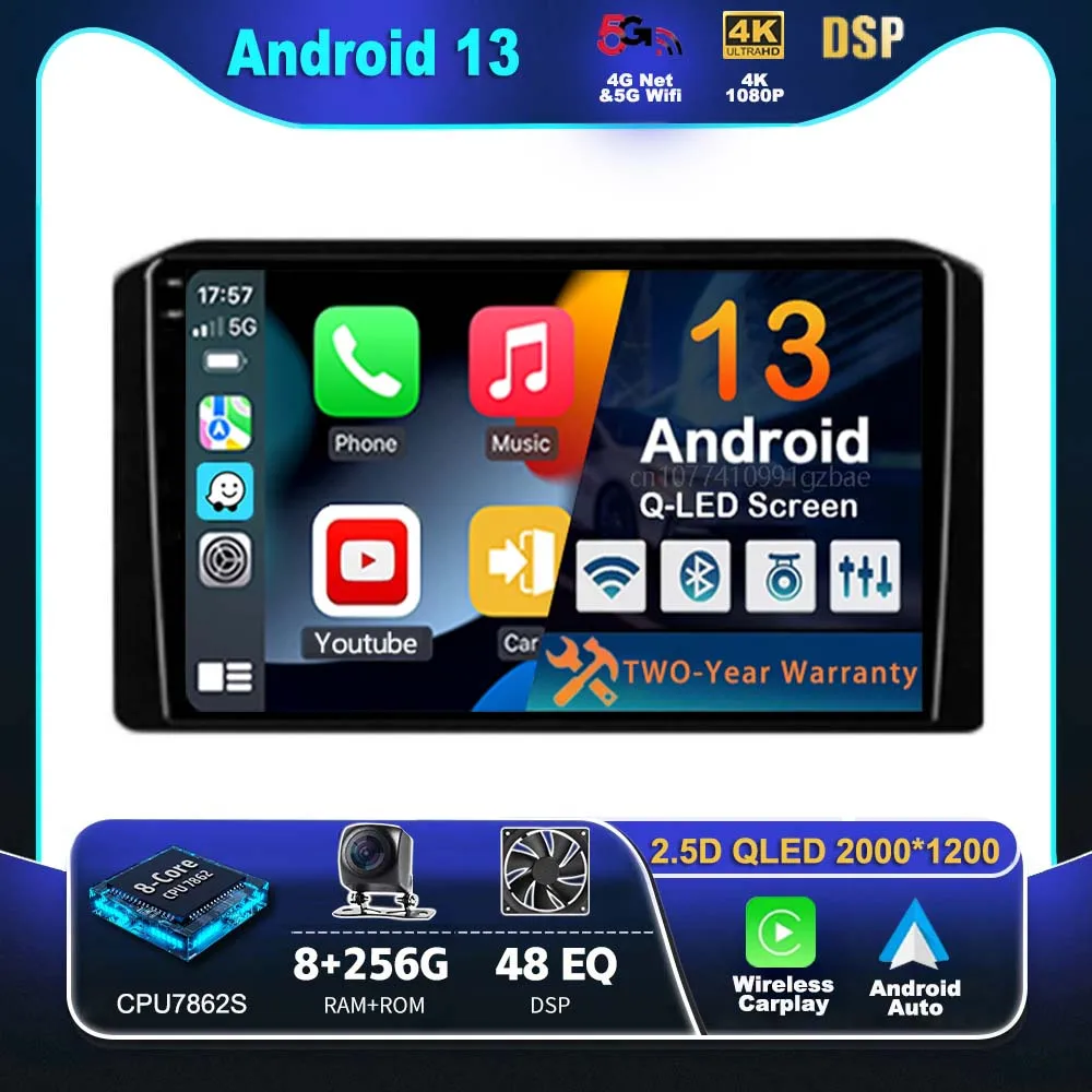 

Android 13 Carplay Car Radio For Mitsubishi Xpander 2021--2022 Multimedia Video Player Navigation GPS Stereo 2Din DVD 360 Camera