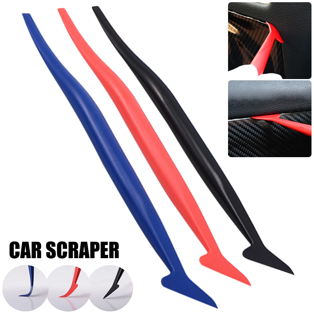 

3Pcs Car Stickers Squeegee Hardness Wrap Vinyl Tools Micro Squeegee Scraper Car Micro Gasket Squeegee Car Film Wrapping Scraper