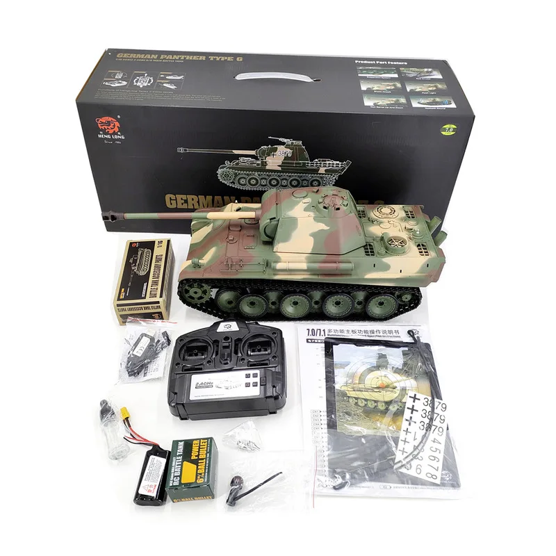 Coolbank 3879-1 German LeopardG 1/16 Electric Remote Control Main Battle Tank Model 2.4 Gh Wireless Vehicles Model With Sound 6