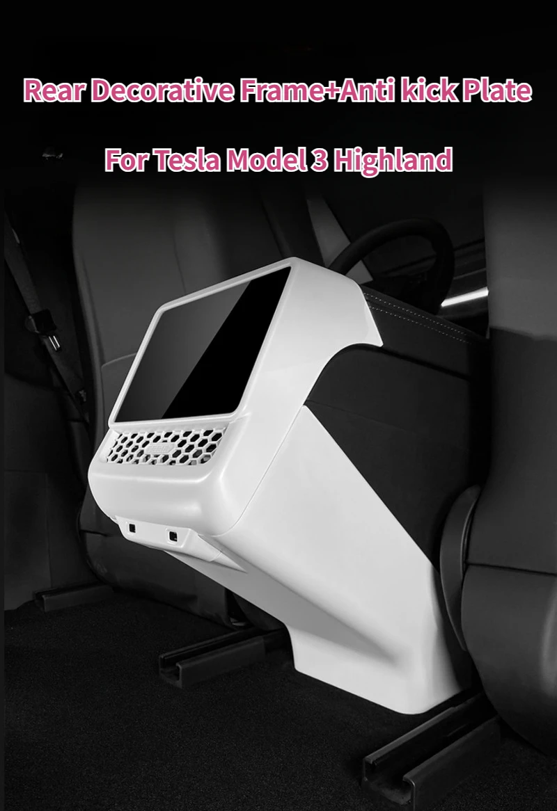 Rear Air Outlet Frame for Tesla Model 3+/Model Y Juniper 2025 Rear Screen Cover