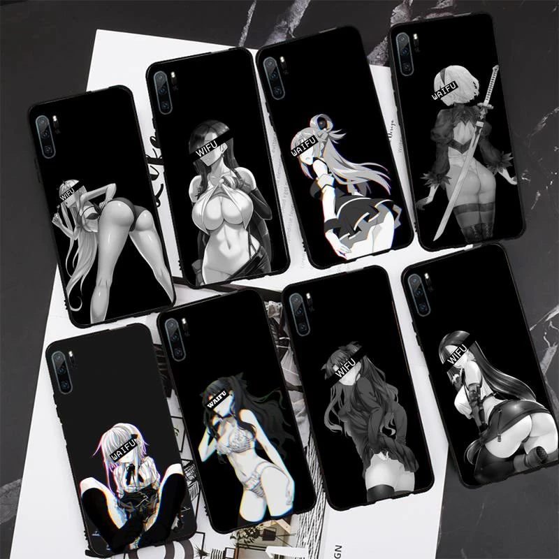 Hentai Harajuku Anime Girl Phone Case for Xiaomi mi5x mi6 mi6x mia2 mi8 mi9 mi10 note2 note3 note10 pro max plus 10 lite cover iphone 11 Pro Max wallet case