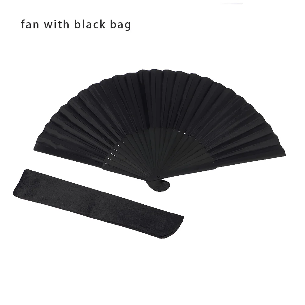 fan with black bag