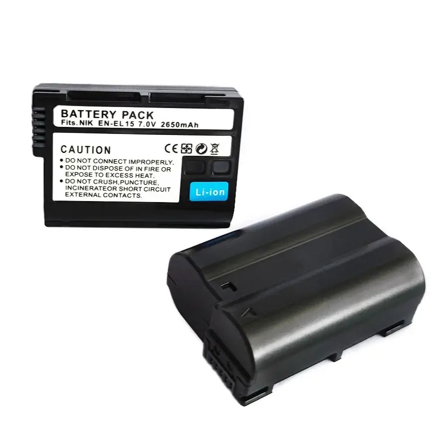 En-El15 En-El15A Batteria Per Nikon D7500 D7200 D7100 D7000 D850 D810 D810A D800 D800E Fotocamera 2650Mah El15 Batteria