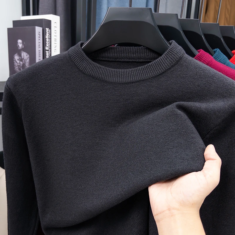 Men's Thick Knit Pullover Sweater, Casual Crew Neck Winter Sweater S28970c2c71014e1f9e5acaa0146e6d41l
