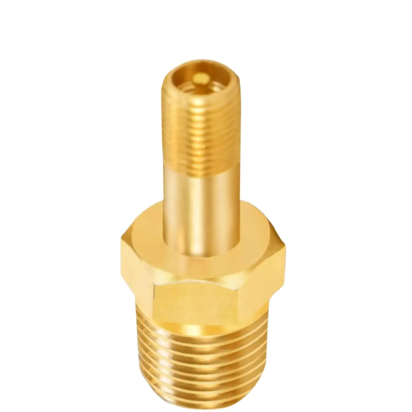 Brass Schrader Air Compressor Fill Valve with Dual NPT Options