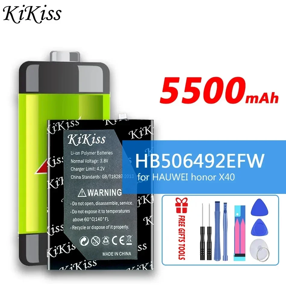 

Аккумулятор KiKiss HB506492EFW 5500 мАч для HAUWEI honor X40 Bateria