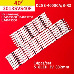 14Pcs LED Backlight Strip 5+8Lamps for SamSung 40