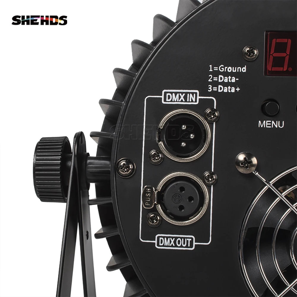 SHEHDS LED 4pcs 18x12W RGBW/18x18W RGBWA+UV Flat Par Lighting 3