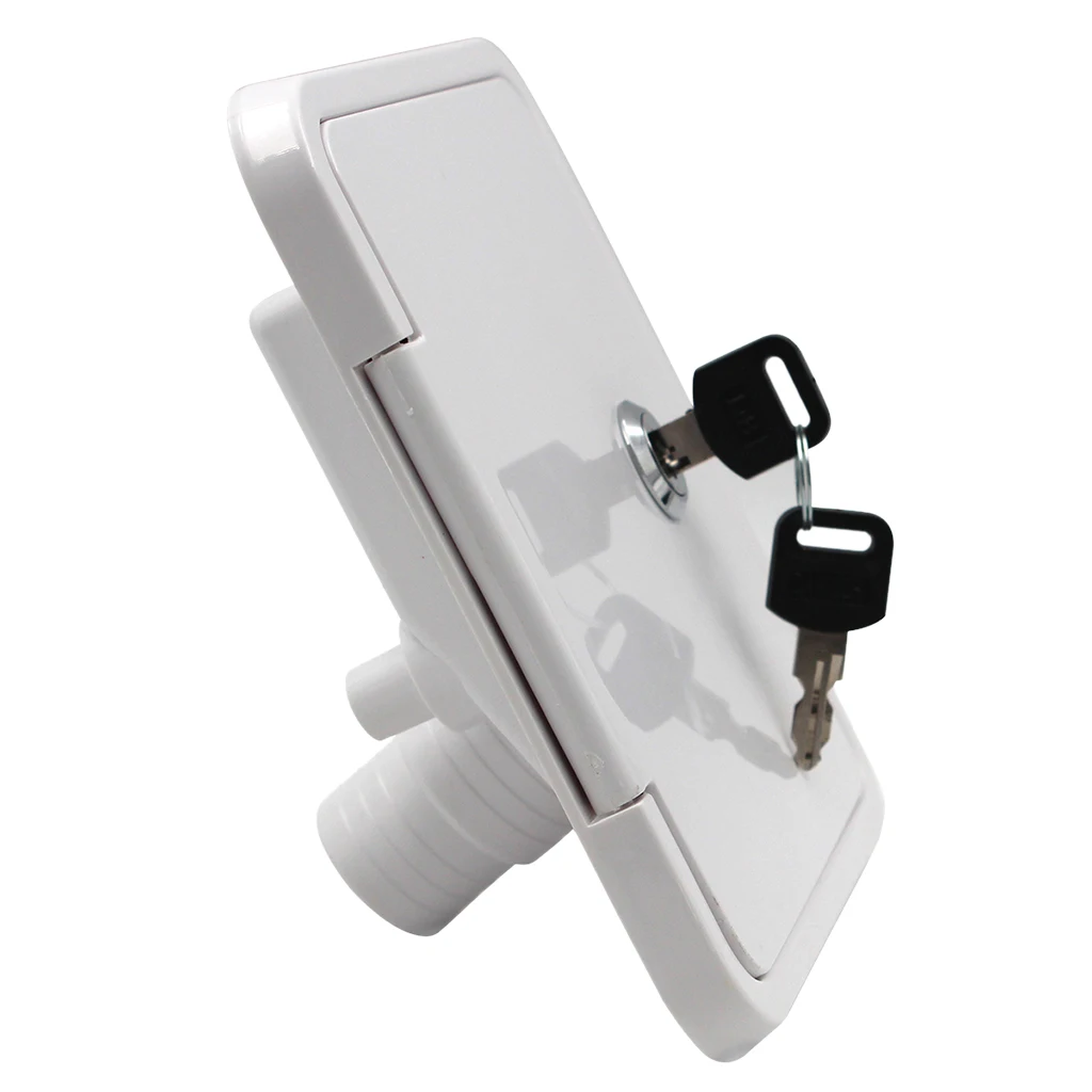 Universal controllable White Gravity Water /water intake Fill Dish Lock Keys RV Trailer Camper for RV Trailer Universal controllable White Gravity Water /water intake Fill Dish Lock Keys RV Trailer Camper for RV Trailer