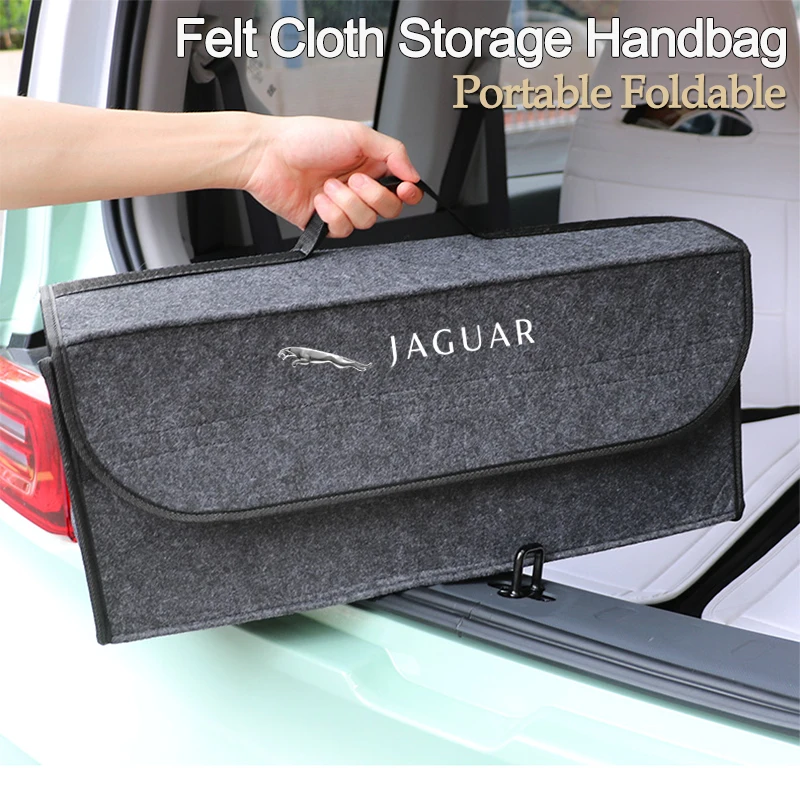 Car Felt Cloth Storage Bag Trunk Organizer Box Folding Tool Case For