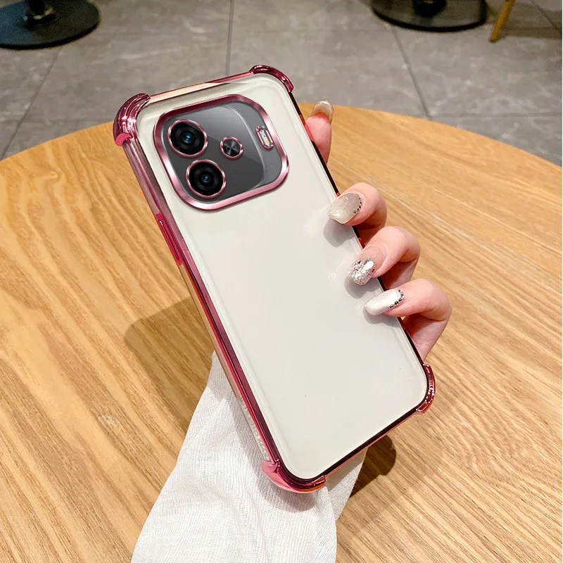 Clear Electroplate Shockproof Phone Case