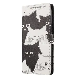 Cute Cat Leather Flip Phone Case - Elegant Back Cover Design for Xiaomi Mi 11T (9)