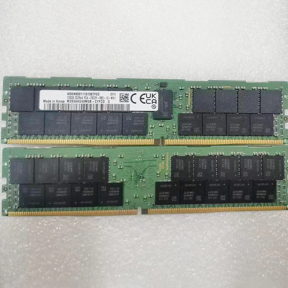

1 pcs M393AAG40M3B-CYF 128GB 128G DDR4 2933MHz 2S2Rx4 PC4-2933Y ECC RDIMM For Samsung Server Memory Fast Ship High Quality