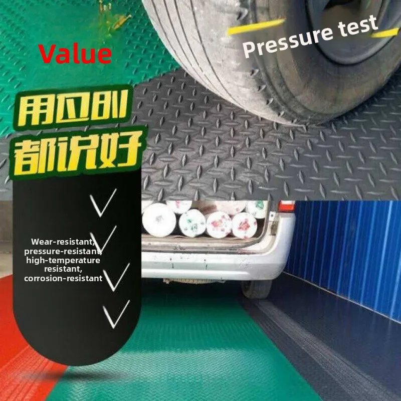 Thiened PVC Rubber Anti-Slip Mat Kitchen Floor Carpet Outdoor Industrial Use Waterproof Durable Home Decor Rug Cusizable