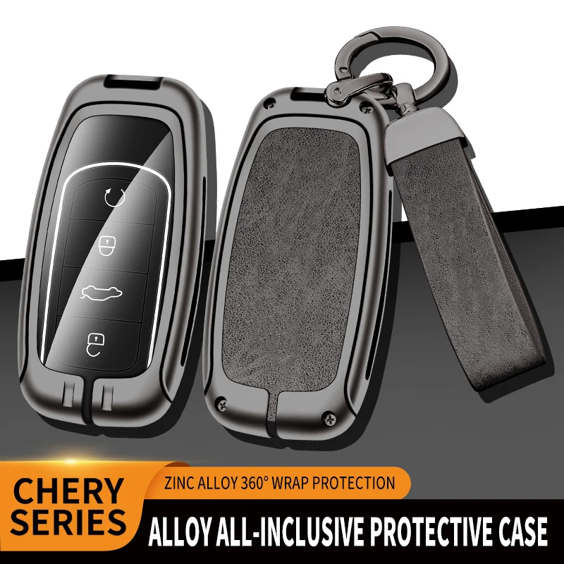 

Zinc Alloy Car Remote Key Case Cover Shell Fob For Chery Tiggo 8 Pro For Chery Tiggo 7 Pro 8 PLUS Arrizo 5 3 Button Accessories