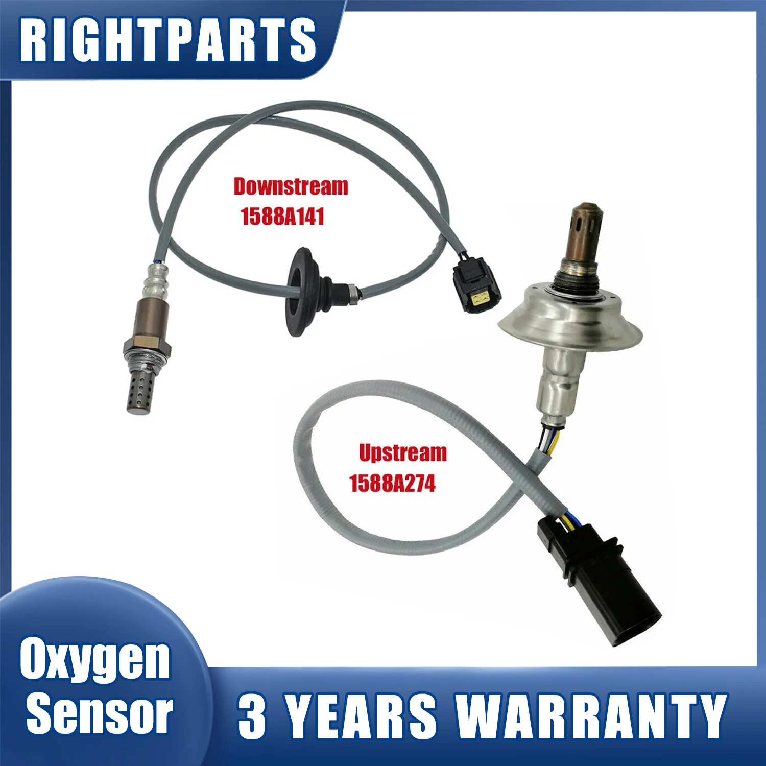 2Pcs Upstream+Downstream Lambda Oxygen Sensor 1588A274 1588A141 234-5180 234-4116 For Mitsubishi Outlander Sport 2.0L-L4 2014