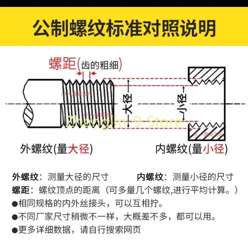 3/8 pairs of silk M14 M18 M22 14mm Or 15mm Male Thread Adaptor For High Pressure Washer Gun And Hose Connection Coupler 1PC