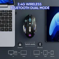 Wireless Mouse Gaming Computer Silent Rechargeable Bluetooth Mouse USB Mechanical E-Sports Backlight PC Gamer Mouse for Laptop - Image 4