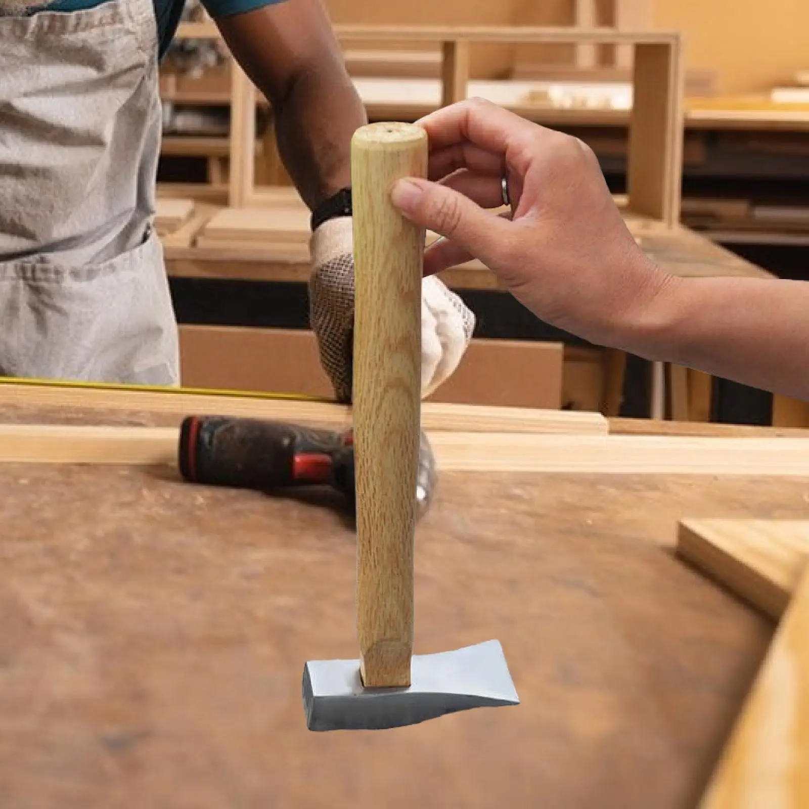 Wood Hammer Handle Convenient Sturdy Easy to Use Accessory 13.78inch Length