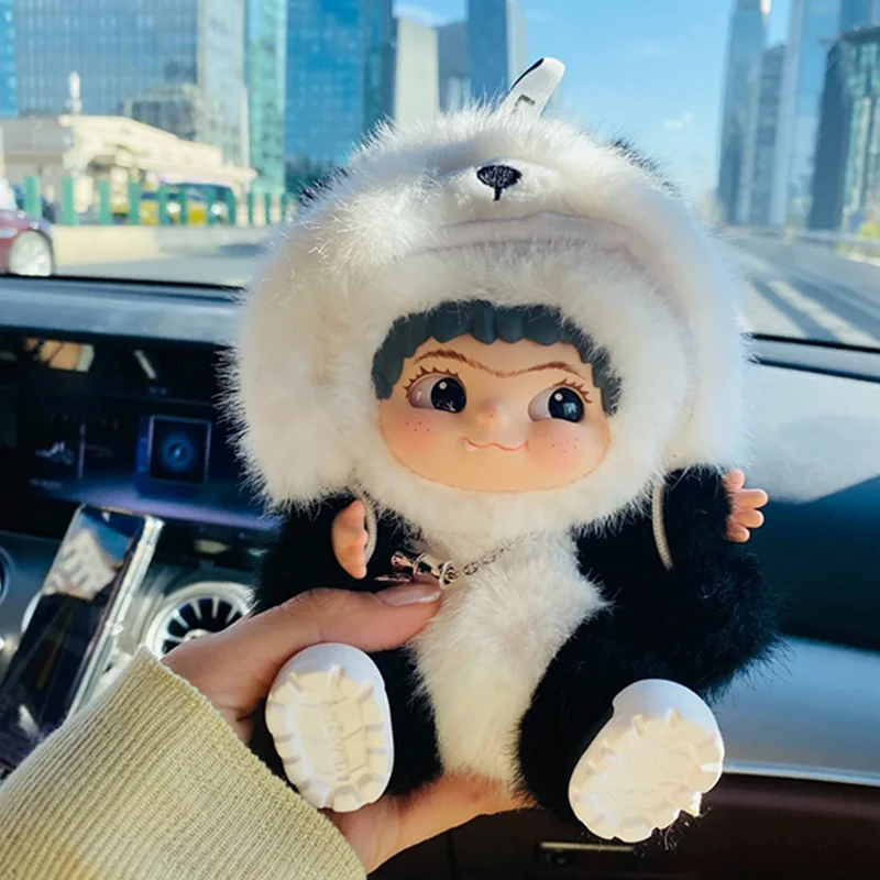 Wakuku Panda Action Figure Wakuku Anime Dolls Bag Pendant