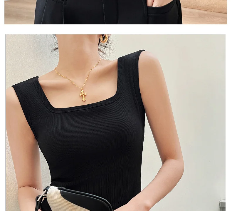 Lässig gestrickte einteilige Pyjamas Frauen schlanke Boden Hemd Brust polster Nachtwäsche T-Shirt BH Unterwäsche Schlaf oberteile weibliche Weste – Detail 11