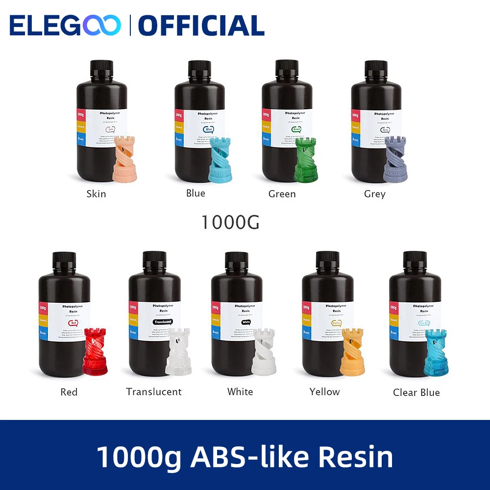 ELEGOO ABS-like Photopolymer Resin V2.0 Grey – ELEGOO Official