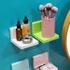 Bathroom Shelf Without Drilling Soap Dish Floating Shelves Plastic Kitchen Organizer Showe Rack  Kitchen Spong Storage Rack 6