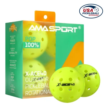 AMA SPORT X-ACE Outdoor Pickleballs 3/4/6/12 PCS 1