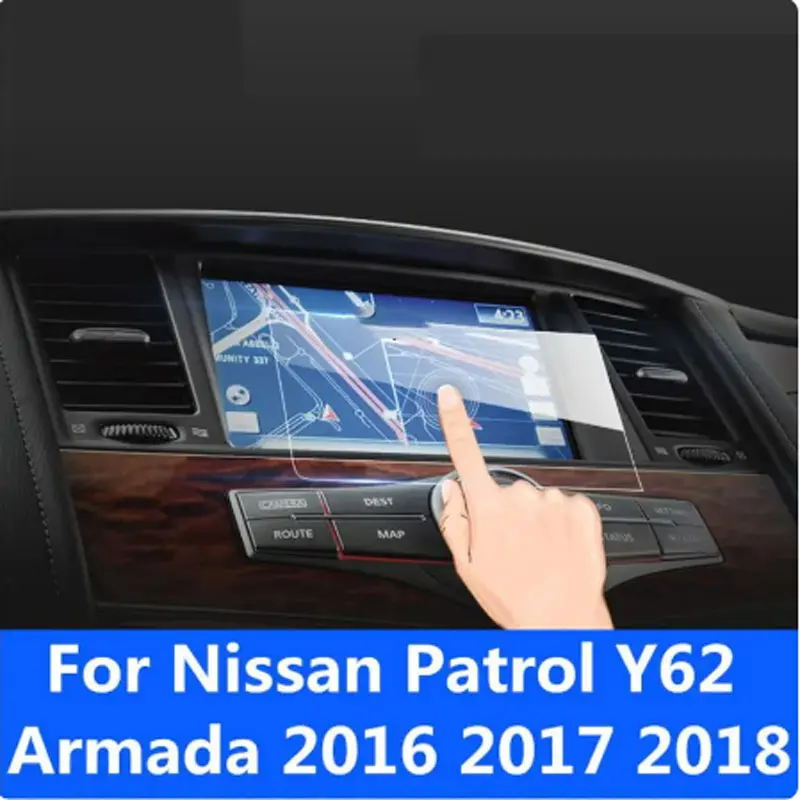 

Стальной протектор экрана из закаленного стекла для Nissan патруль Y62 Armada 2016 2017 2018