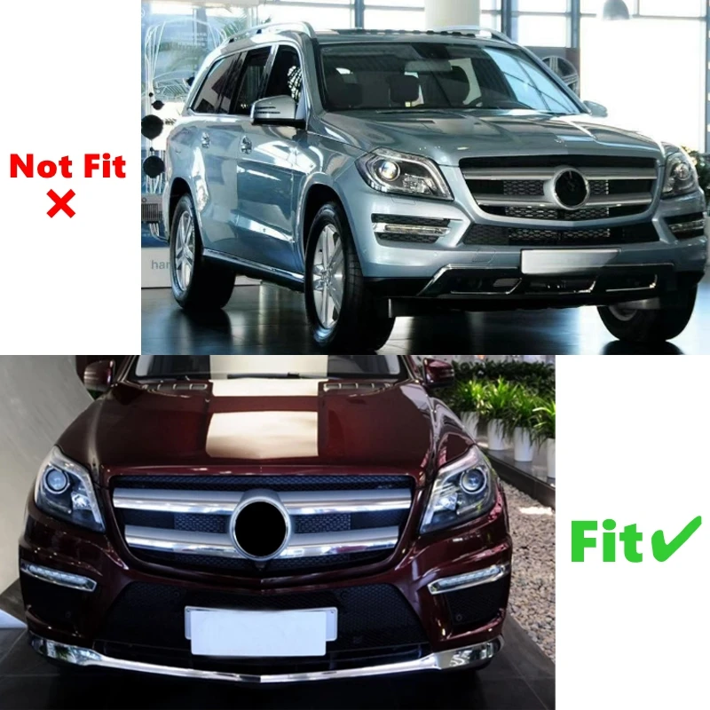 메르세데스 벤츠 X166 GL-클래스 GL500 GL550 GL63 2013 2014 2015용 프론트 인렛 그릴 라디에이터 그릴 업그레이드 중간 메쉬 튜닝