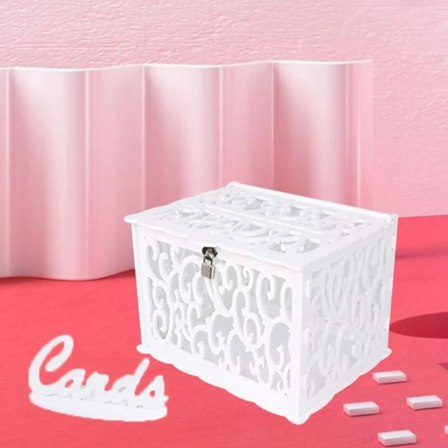 Boríték Doboz Jelkártya Tartók Esküvői Kártya Zár Diy Recepció Évforduló Érettségi Születésnapi Party Ellátása - Image 4