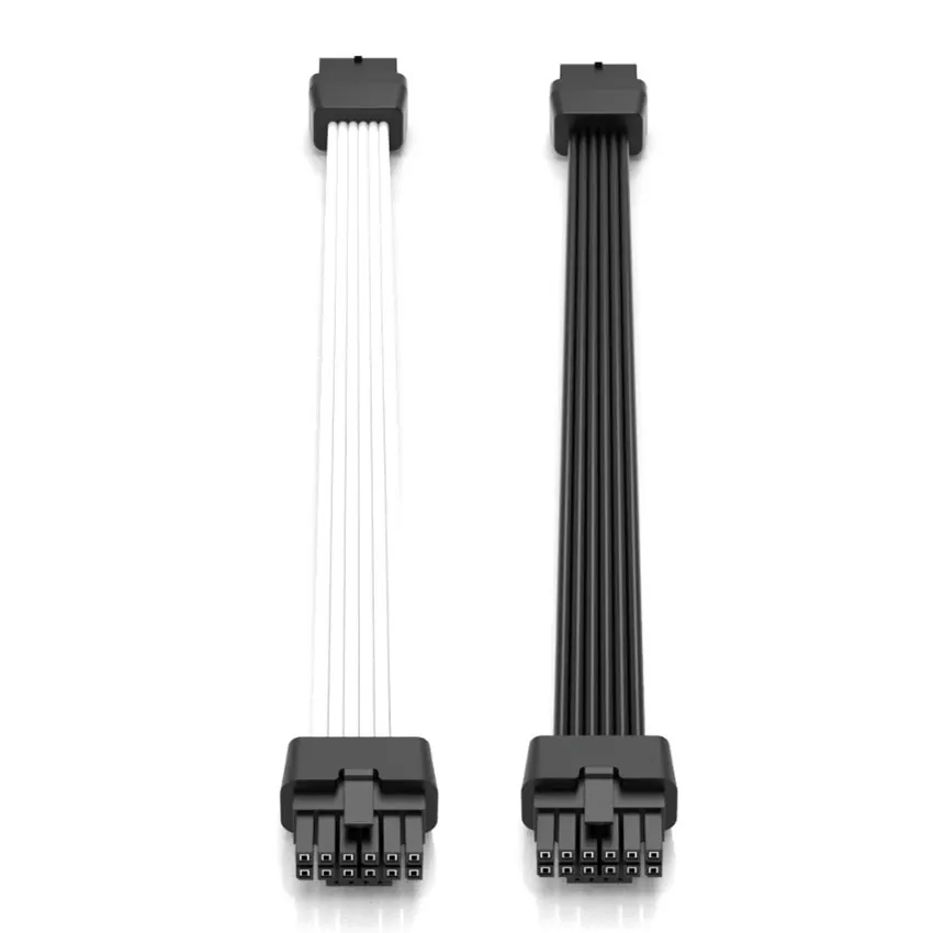 Macho para Cabo de Extensão Fêmea Cabo Adaptador Vhpwr Rtx4080 4090ti 5.0 12 Mais 4pin 16pin Pcie 5.0 35cm 600w 12 Preto e Branco - Imagem 4